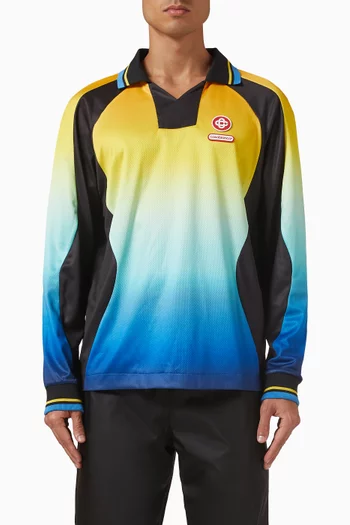 Gradient Piping Track Jacket in Velour