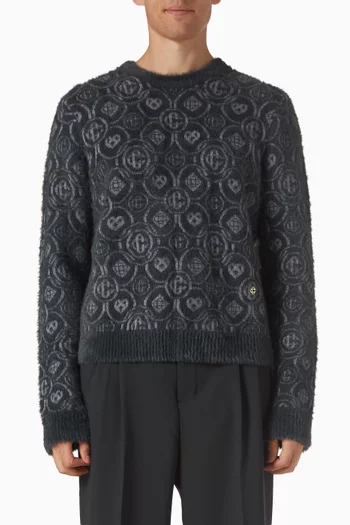 Monogram Fluffy Sweater