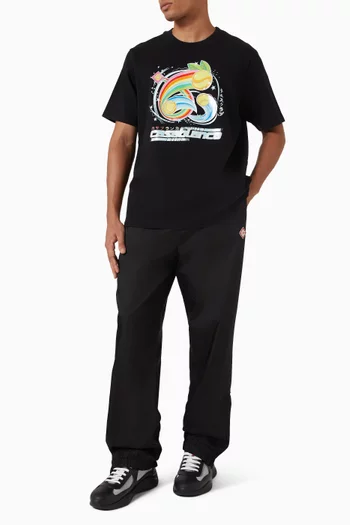 تي شيرت بطبعة Manga Tennis Ball قطن