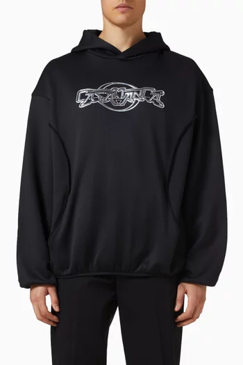 Oversized Panelled Hoodie in Cotton