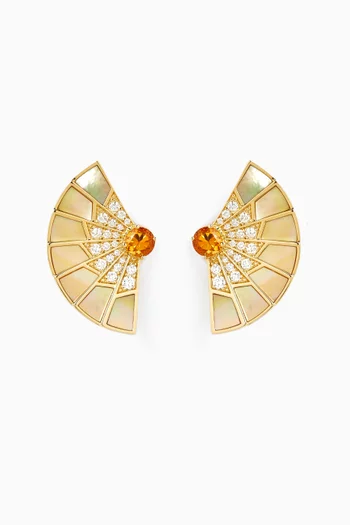 Fanfare Symphony Diamond Earrings in 18kt Gold