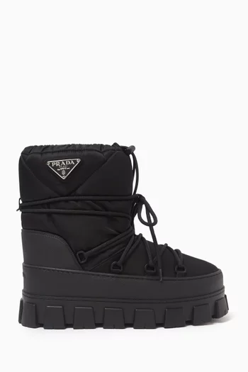 حذاء بوت أبريه-سكي نايلون غابردين معاد تدويره