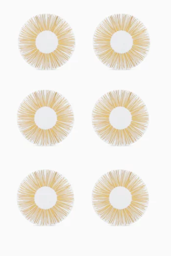 Tamrah Charger Plates in Porcelain, Set of 6