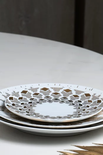 Tamrah Salad Plates in Porcelain, Set of 6