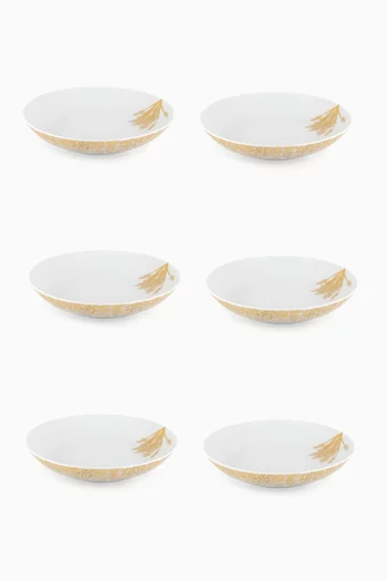 Tamrah Soup Bowls in Porcelain, Set of 6