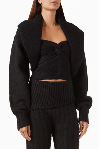 Bandeau Top & Shawl Cardigan Set