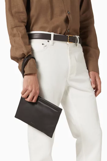 SECONDSKIN Pouch in Leather