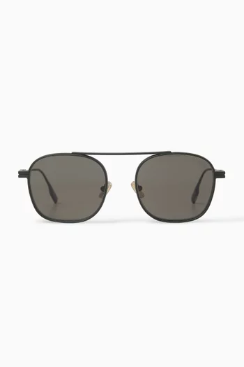 Orizzonte Aviator Sunglasses in Metal