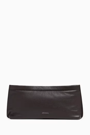 SECONDSKIN Long Pouch in Leather