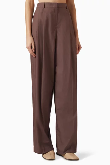 Relaxed Pants in Cotton-blend