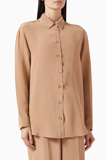 Relaxed Shirt in Mulberry Silk