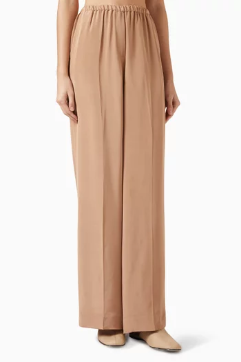 Relaxed Pants in Mulberry Silk