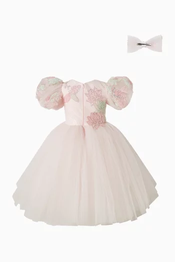 Charlotte Embellished Dress in Tulle