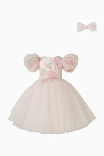 Charlotte Embellished Dress in Tulle