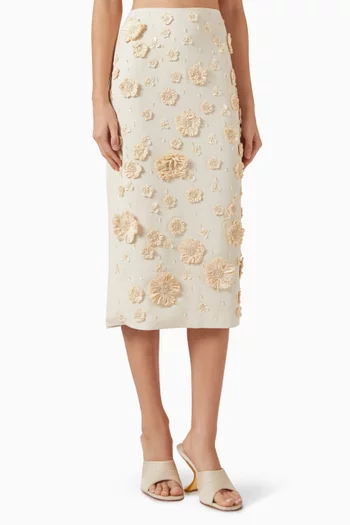 Torie Floral Midi Skirt