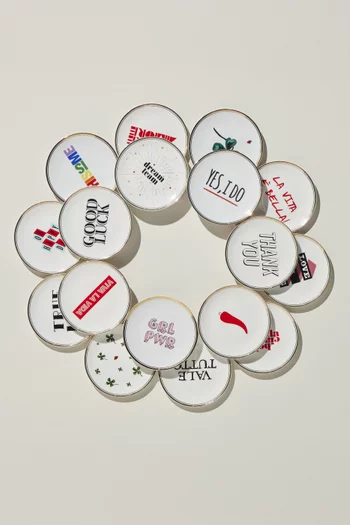 طبق مزين بنقشة الفلفل الحار بورسلين