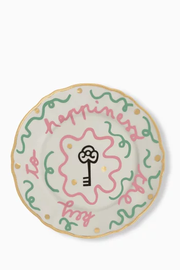 Chiave Little Key Plate in Porcelain