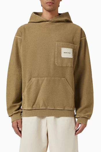 Chest Pocket Hoodie in Cotton