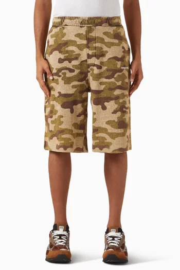 Croc Camo Shorts in Cotton