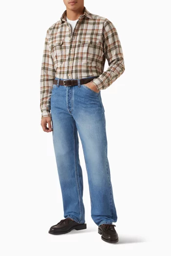 قميص عمال قطن ثقيل