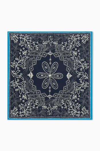 Floral Paisley-printed Bandana in Cotton