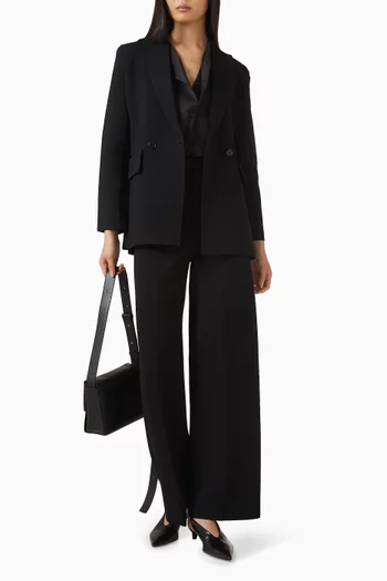 Tailored Blazer in Crepe-knit