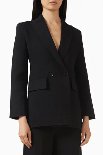 Tailored Blazer in Crepe-knit