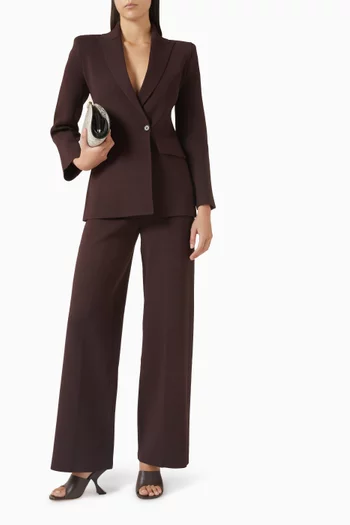 جاكيت بقصة ضيقة نسيج كريب