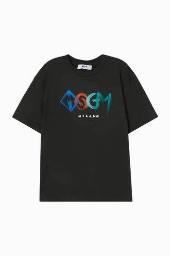 Graphic Logo T-shirt in Cotton Jersey