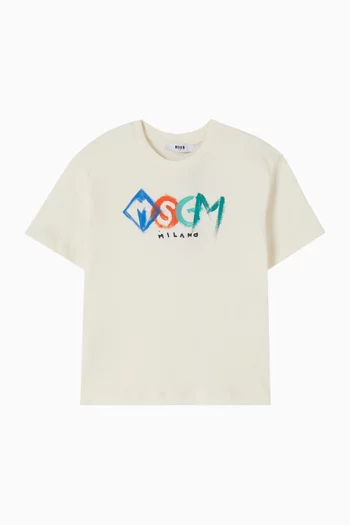 Graphic Logo T-shirt in Cotton Jersey