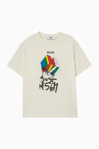 Graphic Logo T-shirt in Cotton Jersey
