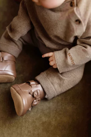 حذاء بوت كيوبو جلد لامع