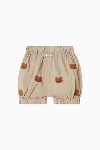 Carson Bear Print Bloomers in Organic cotton