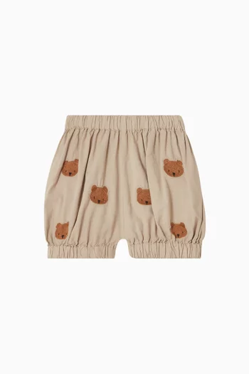 Carson Bear Print Bloomers in Organic cotton