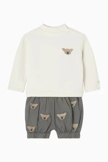 Carson Koala Print Bloomers in Organic cotton