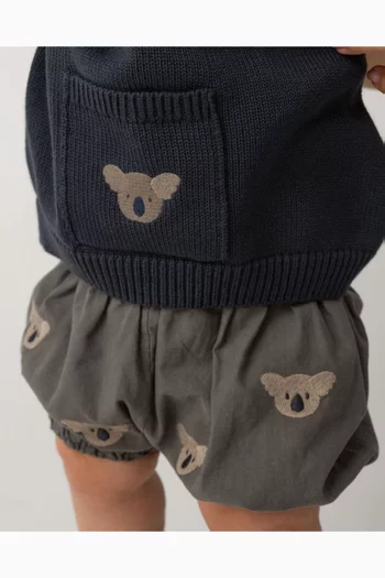 Carson Koala Print Bloomers in Organic Cotton