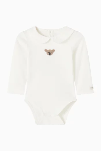 Davo Koala Print Bodysuit in Organic Cotton