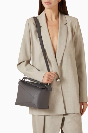 حقيبة بازل إيدج صغيرة جلد عجل كلاسيكي