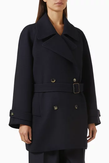Double-breasted Belted Coat