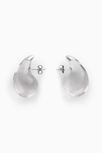 Drop Earrings in Sterling Silver & Resin