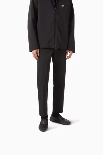 Driver Loafers in Saffiano Leather