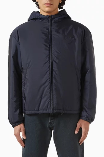 Zip Hoodie in Re-Nylon
