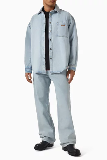 Wide-leg Jeans in Denim