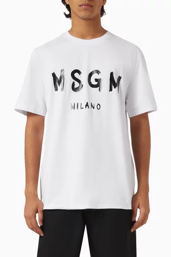 Logo-print T-shirt in Cotton