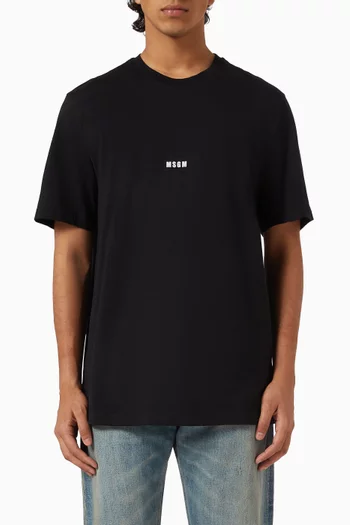 Micro Logo T-shirt in Cotton