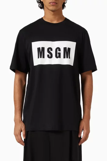 Box Logo T-shirt in Cotton
