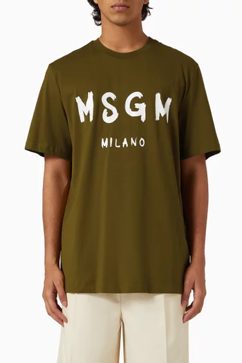 Logo-print T-shirt in Cotton