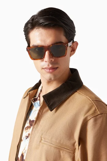 3 Dots Geometric Sunglasses in Acetate