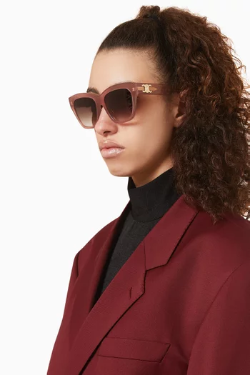 نظارة شمسية تريومف بإطار هندسي أسيتات