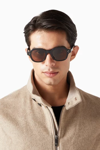 3 Dots HD Square Sunglasses in Acetate